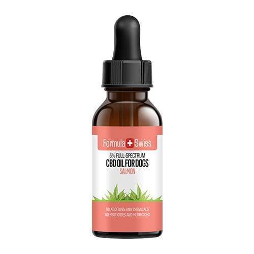 CBD oil in MCT oil with salmon aroma for dogs