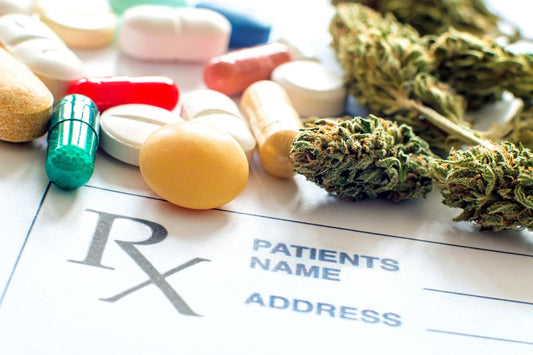 Prescription pills with medical cannabis