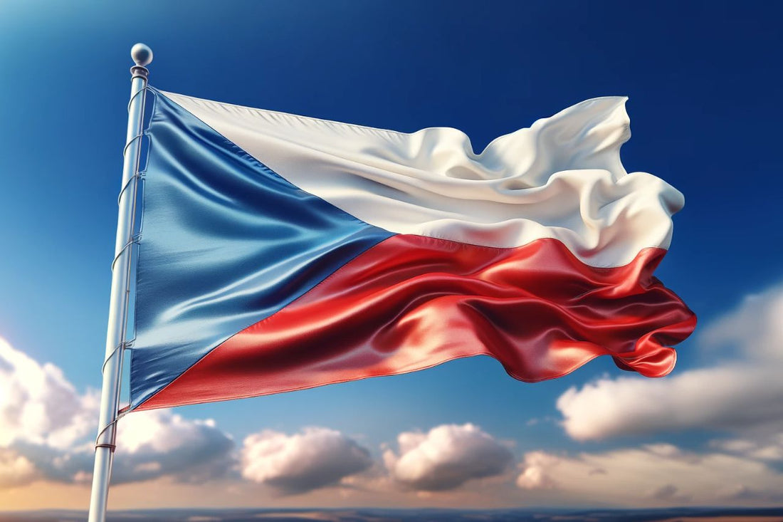 Waving flag of Czech Republic