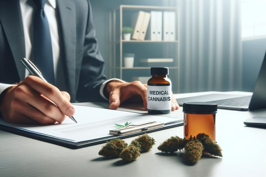 Medical cannabis on the table