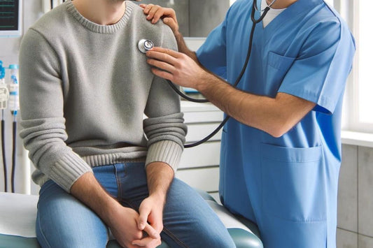 Doctor checking on Cystic Fibrosis Patient