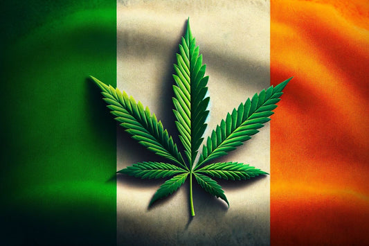 Irish Flag and a Cannabis leaf