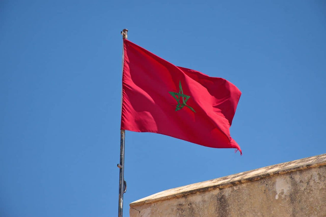 flag of Morocco waving