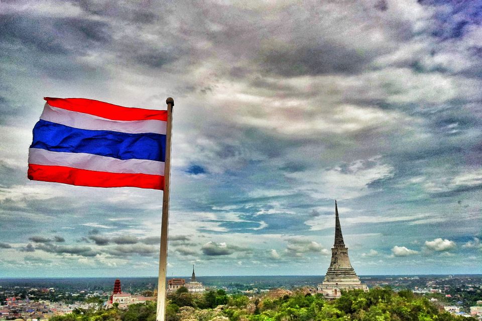 Waving flag of Thailand