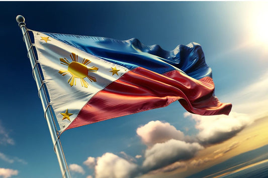 Waving Philippine Flag