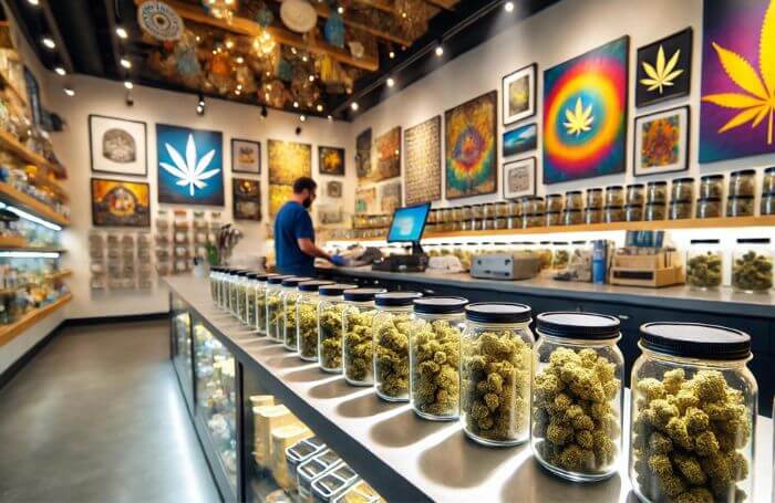 A cannabis dispensary in the U.S.