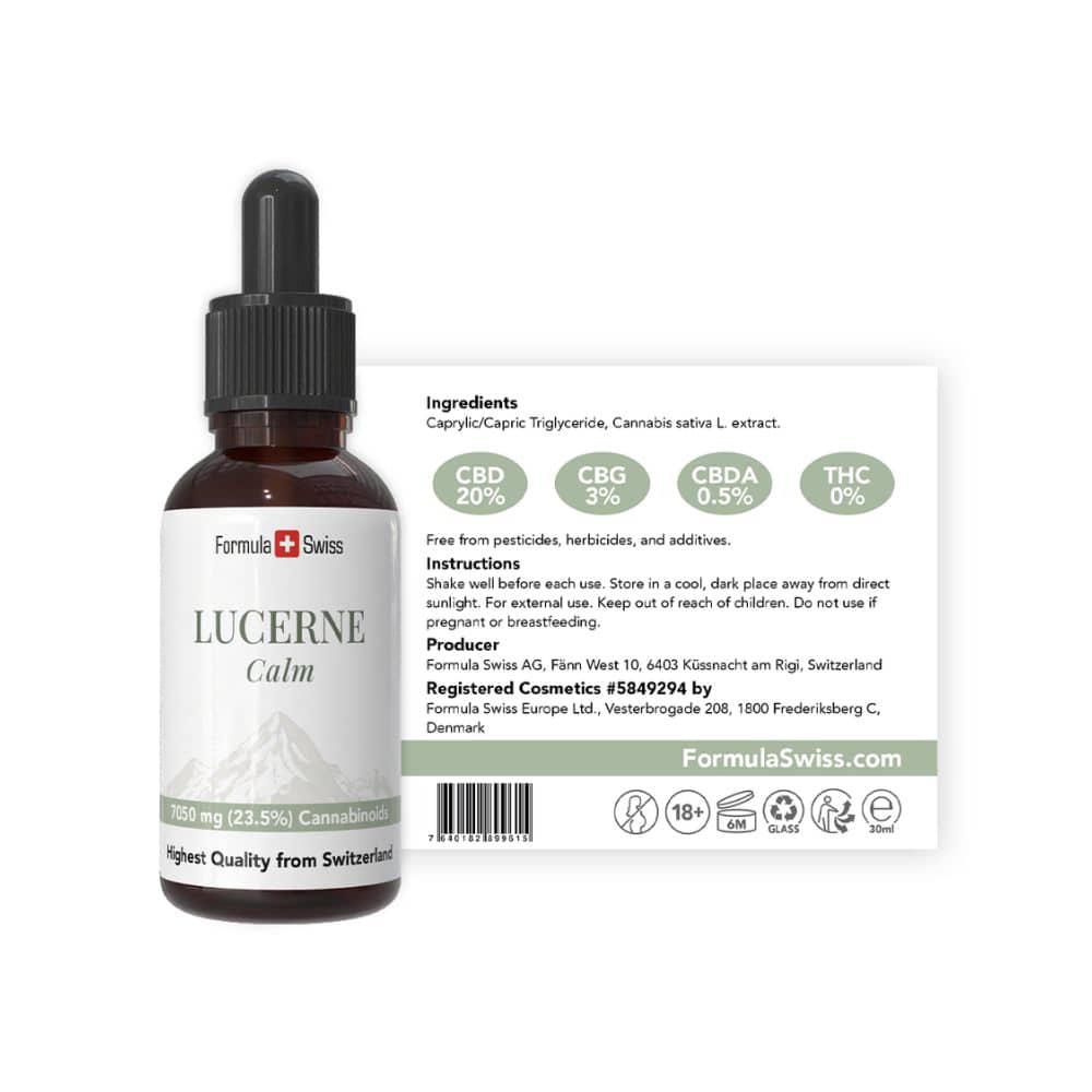 Lucerne Calm - 30 ml CBD-olie